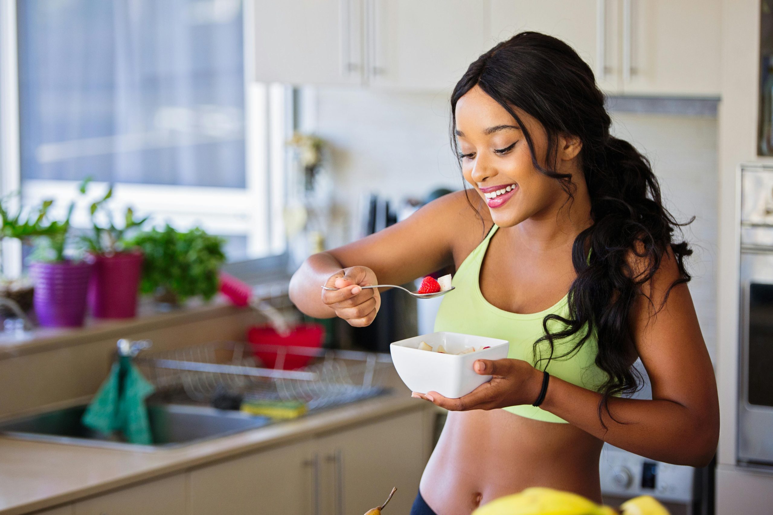 healthy food flat stomach happy