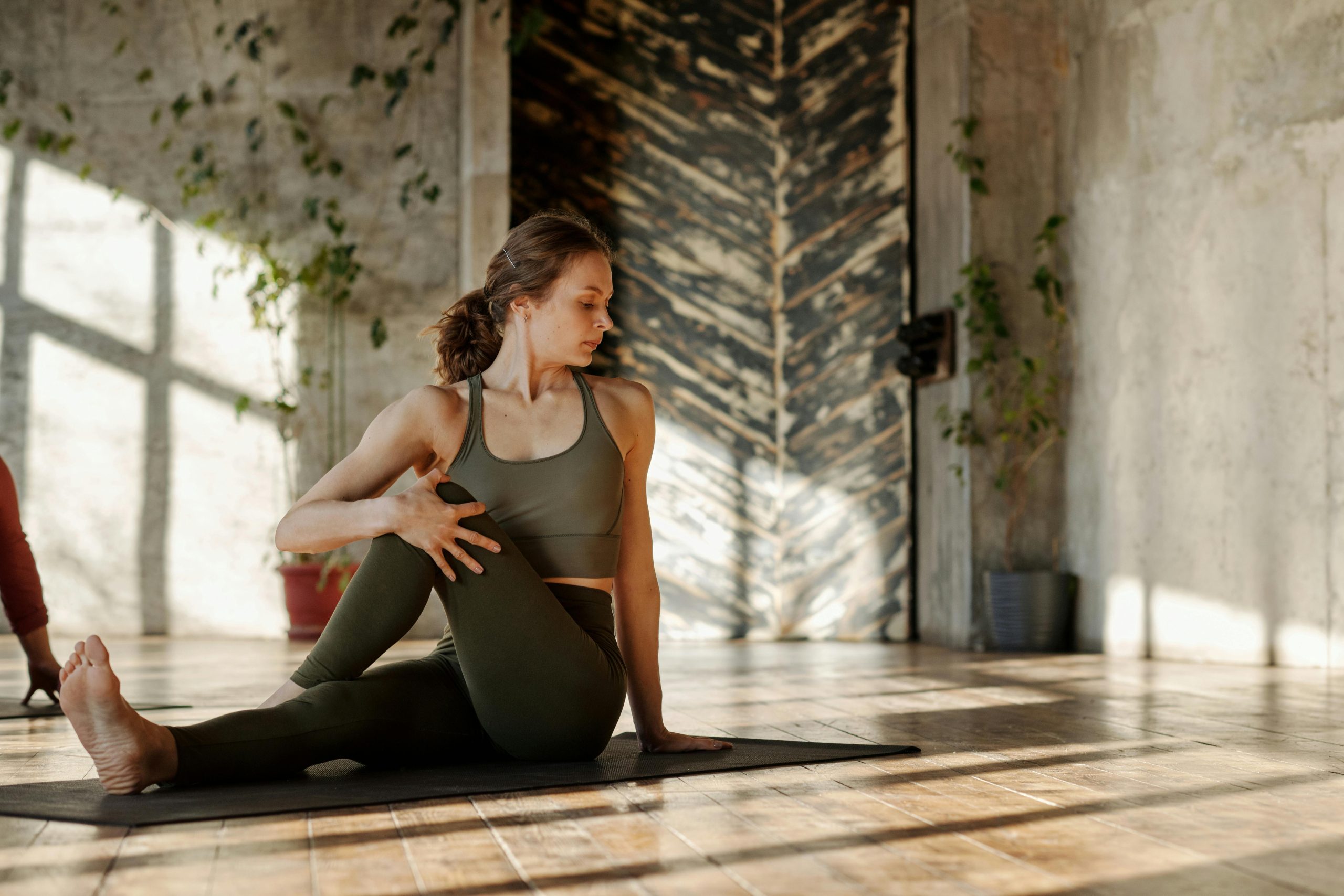 healthy active person exercising